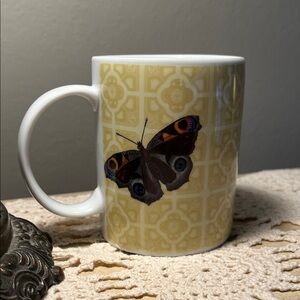 Butterfly Patterned Mug - New York Botanical Garden Warm Tones